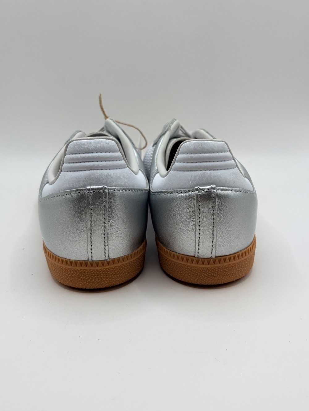Adidas Samba OG J Silver Metallic White Gum KK2327 Size 7Y/8W New - Picture 3 of 6